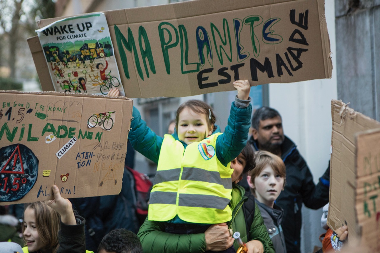 L'Ecole Nouvelle de Saint-Gilles se mobilise lors du réveil climatique en novembre 2018