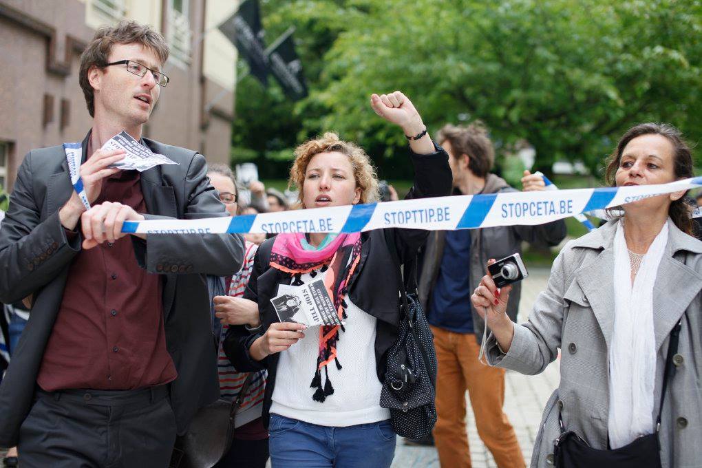Flashmob anti-TTIP, Bruxelles, mai 2016