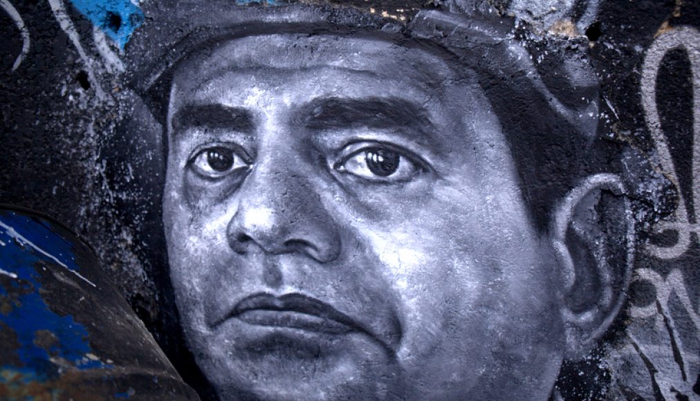 Fresque murale représentant al-Sissi