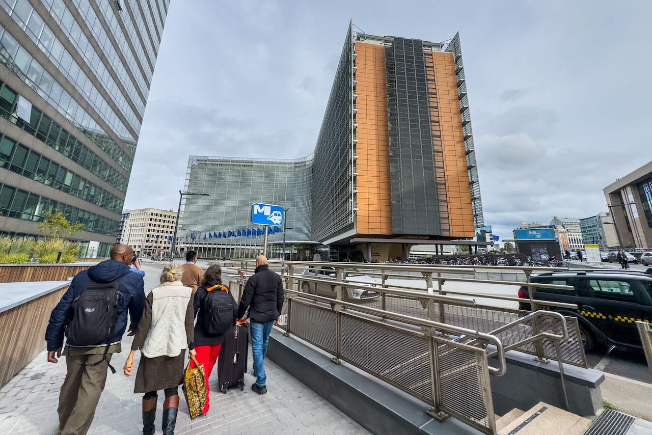 Quartier européen de Bruxelles - Vue sur le Berlaymont, siège de la Commission européenne.