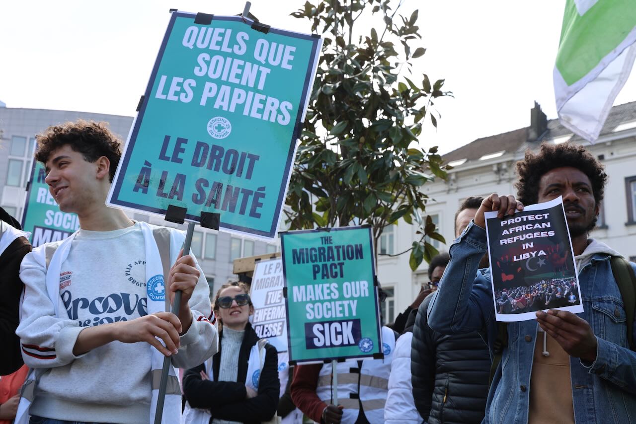 Rassemblement contre le Pacte européen sur l'asile et la migration @Bruxelles