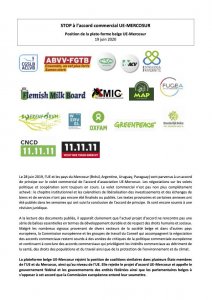 STOP à l'accord commercial UE-MERCOSUR 